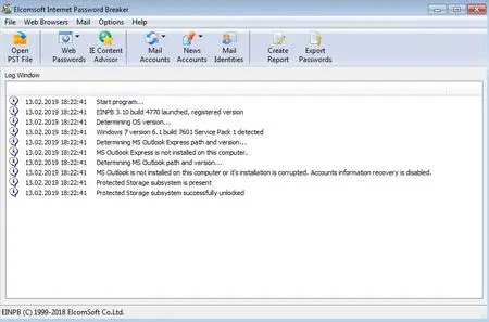 Elcomsoft Internet Password Breaker 3.10 Build 4887