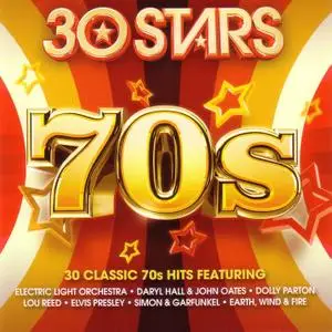 V.A.- 30 Stars 70s: 30 Classic 70s Hits Featuring (2CDs, 2015)