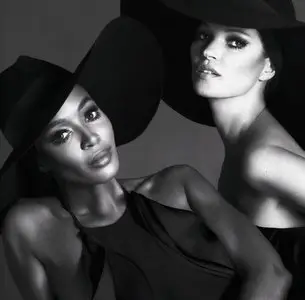 Kate Moss & Naomi Campbell by Mert Alas & Marcus Piggott for Interview Germany December 2012