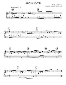 More Love - Smokey Robinson, Smokey Robinson & The Miracles (Piano-Vocal-Guitar)