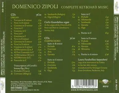 Carlo Guandalino, Laura Farabollini - Zipoli: Complete Keyboard Music (2016)