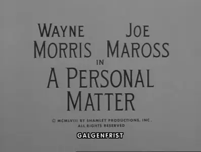 Alfred Hitchcock: A Personal Matter (1958)