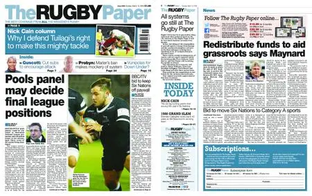 The Rugby Paper – March 15, 2020