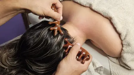 Facial and Head Massage with Combs | Comb Massage