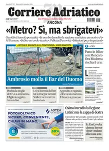 Corriere Adriatico Ancona - 18 Settembre 2024