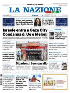 La Nazione Firenze - 22 Agosto 2025