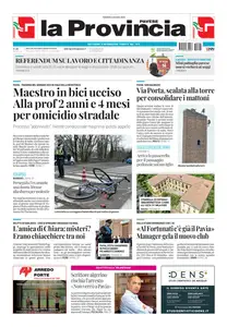 La Provincia Pavese - 6 Giugno 2025