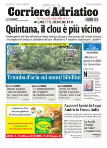 Corriere Adriatico Ascoli - 6 Luglio 2025
