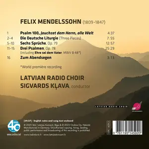 Sigvards Kļava, Latvian Radio Choir - Felix Mendelssohn: Sacred Choral Works (2025)