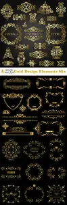 Vectors - Gold Design Elements Mix