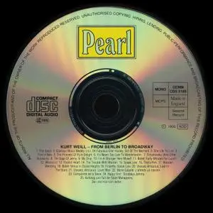 Kurt Weill - Kurt Weill from Berlin to Broadway (1995) {2CD Set, Pearl GEMM CDS 9189}