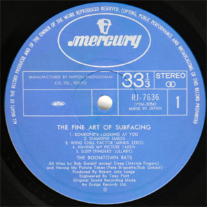 Boomtown Rats, The - The Fine Art Of Surfacing (Nippon Phonogram RJ-7636) (JP 1979) (Vinyl 24-96 & 16-44.1)