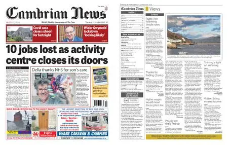 Cambrian News Arfon & Dwyfor – 16 October 2020