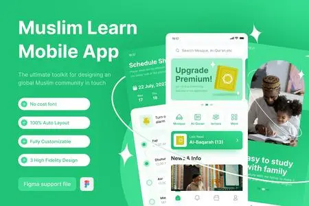 Muslim Learn Mobile App Template