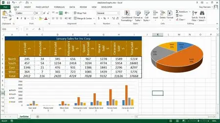 Infinite Skills - Microsoft Excel - Charts In Detail Training Video
