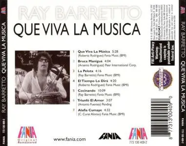 Ray Barretto - Que Viva la Musica (1972) {Fania}