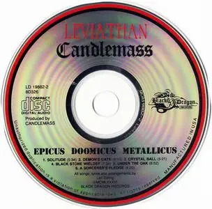 Candlemass - Epicus Doomicus Metallicus (1986) {1988 Black Dragon/Leviathan}