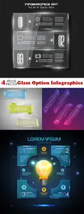 Vectors - Glass Option Infographics