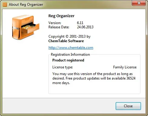 Reg Organizer 6.11 Final + Portable