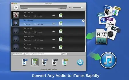 AudioTunes - FLAC, APE, WMA Converter 1.5.0