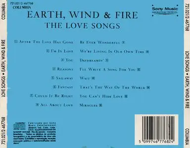 Earth, Wind & Fire - The Love Songs (1991) {Columbia Brazil}