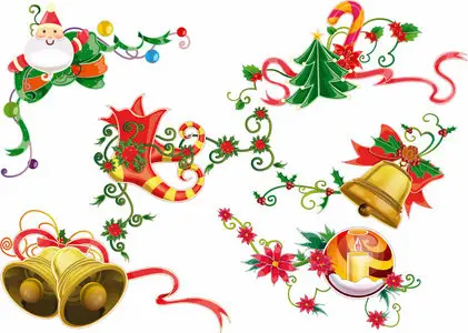 XMas & New Year Vector Corners