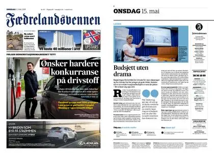 Fædrelandsvennen – 15. mai 2019