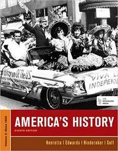 America's History, Volume II, 8th edition