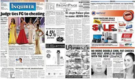 Philippine Daily Inquirer – September 14, 2011