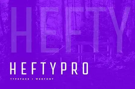 Hefty Pro Display Typeface + WebFont