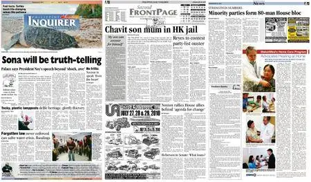 Philippine Daily Inquirer – July 25, 2010