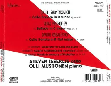 Steven Isserlis, Olli Mustonen - Shostakovich & Kabalevsky: Cello Sonatas; Prokofiev: Ballade (2019)