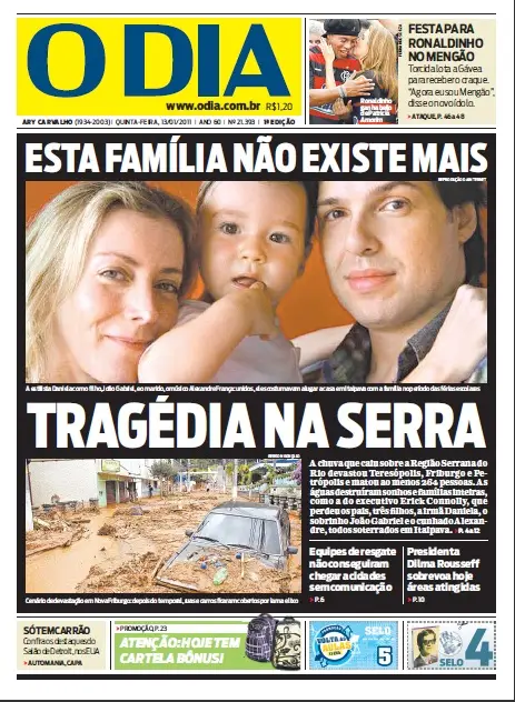 Jornal O Dia em PDF, Quinta, 13 de Janeiro de 2011