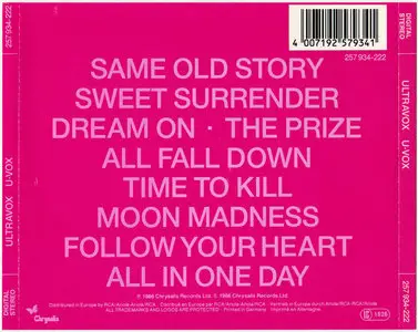 Ultravox - U-Vox (1986)