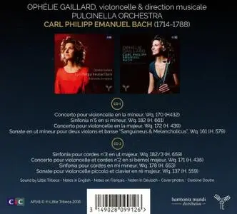 Ophélie Gaillard, Pulcinella Orchestra - Carl Philipp Emanuel Bach Vol. 1 & 2 (2016)