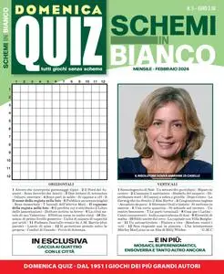 Domenica Quiz Schemi in Bianco N.5 - Febbraio 2024