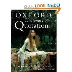 The oxford dictionary of quotations