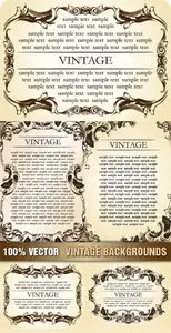 Stock Vector - Vintage Backgrounds