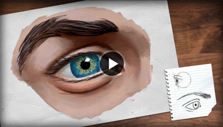 Drawing the Human Eye in Photoshop