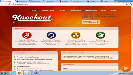 pluralsight - Building HTML5 and JavaScript Apps with MVVM and Knockout