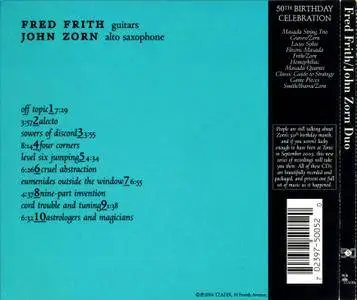 Fred Frith & John Zorn - John Zorn 50th Birthday Celebration, Volume 5 (2004)