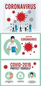 Novel coronavirus 2019-nCoV Conceptual vector illustration