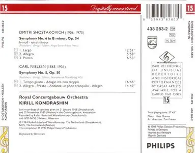 The Kondrashin Recordings - Shostakovich: Symphony No. 6; Nielsen: Symphony No. 5 (1993)