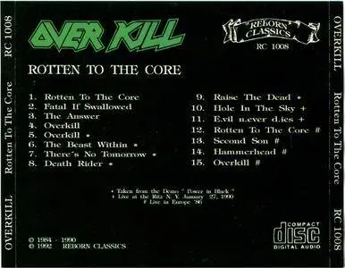 Overkill - Rotten To The Core (1992)