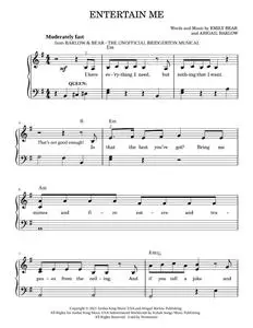 Entertain Me (from The Unofficial Bridgerton Musical) – Barlow & Bear (Easy Piano)