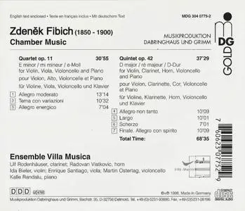 Ensemble Villa Musica - Fibich: Piano Quartet, Piano Quintet (1998)