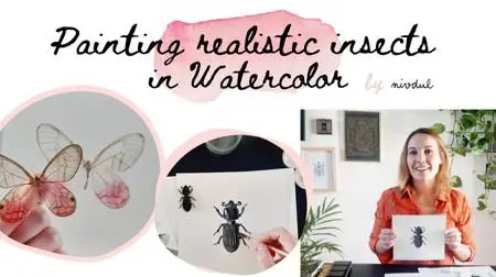 Learn to Paint Realistic Butterflies and Beetles in Watercolor