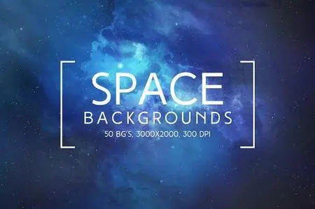 CreativeMarket - 50 Space Backgrounds