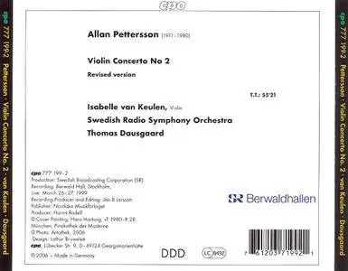 Isabelle van Keulen - Allan Pettersson - Violin Concerto No.2 (2006) (Repost)