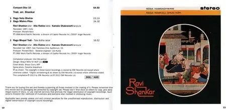 Ravi Shankar - The Ravi Shankar Collection (2012) {10CD Box Set EMI Classics 5099932759327 rec 1962-1986}